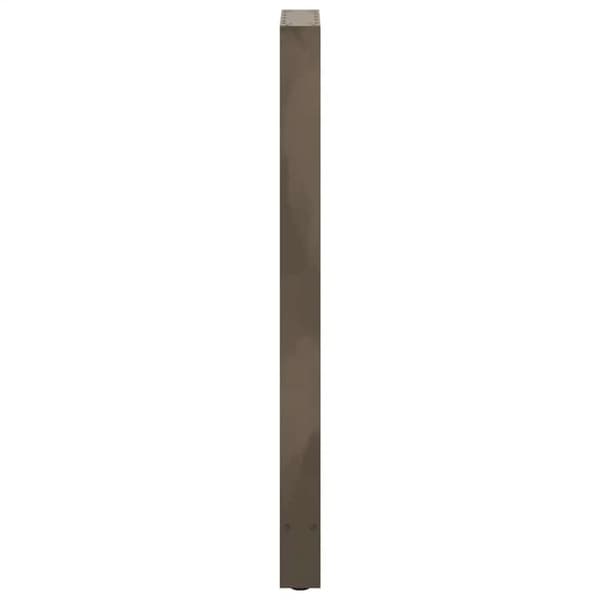 vidaXL Barbordben naturstål 2 stk 50x(110-111) cm stål