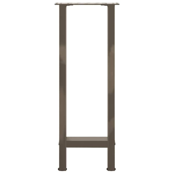 vidaXL Konsollbordben naturstål 2 stk 38 x (72-73) cm stål
