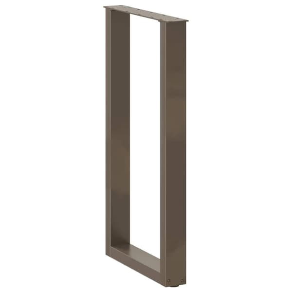 vidaXL sofabordben U-formet 2 stk. naturstål 40x(90-91) cm stål