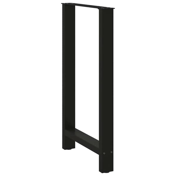 vidaXL Baaripöydän jalat mustat 2 kpl 60x(100-101) cm teräs