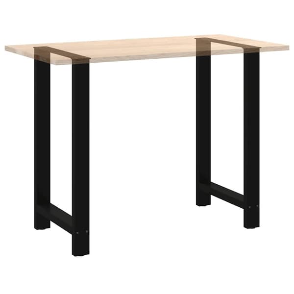 vidaXL Baaripöydän jalat mustat 2 kpl 60x(100-101) cm teräs