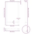 Pikkukuva 10 / 10: vidaXL Baaripöydän jalat mustat 2 kpl 60x(100-101) cm teräs