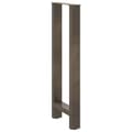 Miniatyrbilde 4 av 10: vidaXL Barbordben naturstål 2 stk 50x(100-101) cm stål