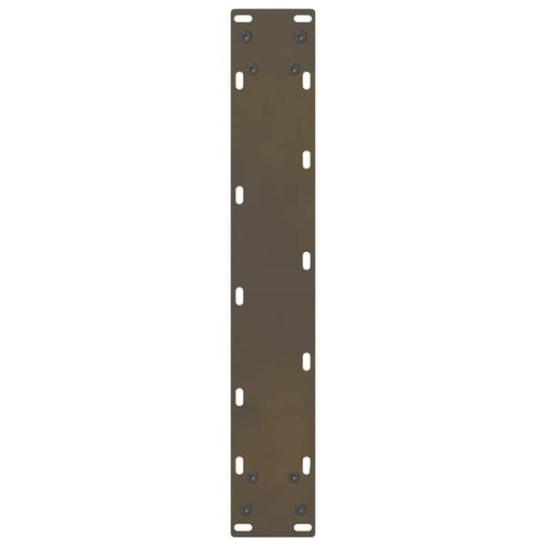 vidaXL Barbordben naturstål 2 stk 50x(100-101) cm stål