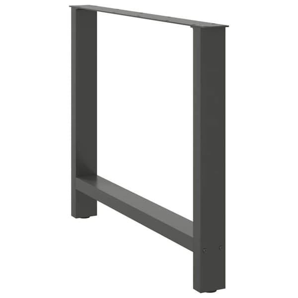 vidaXL sofabordben 2 stk. 100x(72-73) cm stål antracitgrå