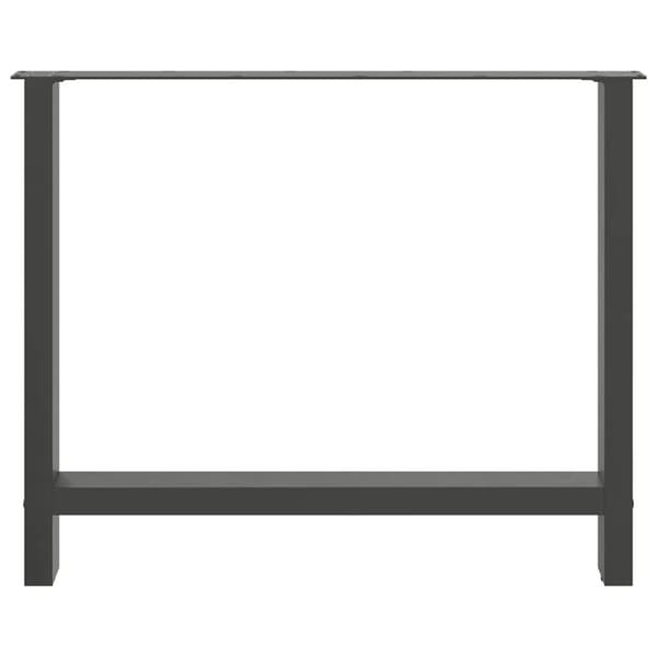 vidaXL sofabordben 2 stk. 100x(72-73) cm stål antracitgrå
