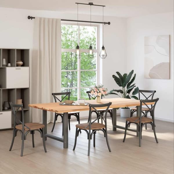 vidaXL sofabordben 2 stk. 100x(72-73) cm stål antracitgrå