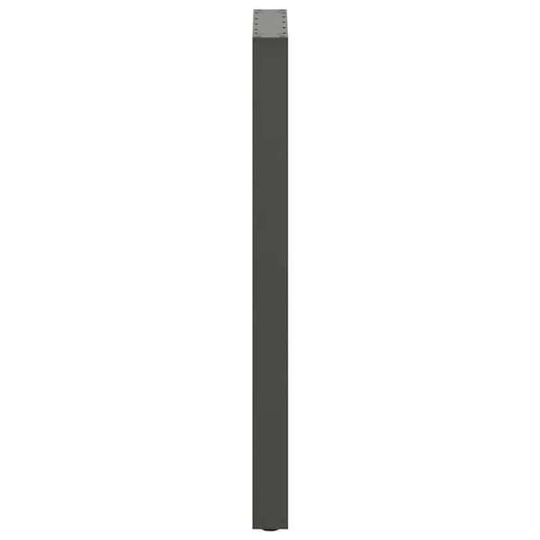 vidaXL Salongbordben U-formet 2 stk antrasitt 50x(110-111) cm stål