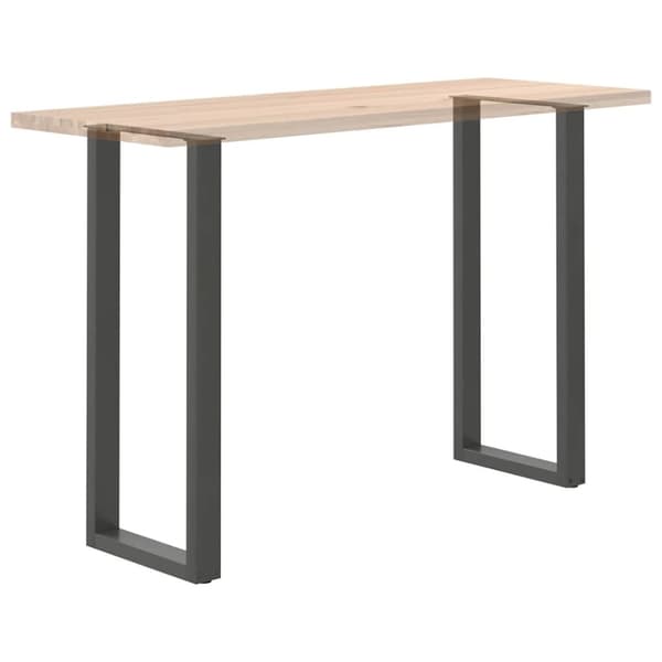 vidaXL Salongbordben U-formet 2 stk antrasitt 50x(110-111) cm stål