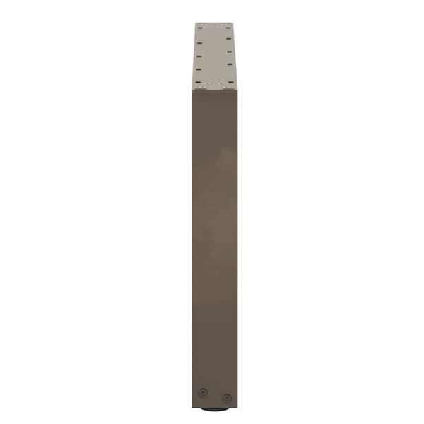 vidaXL Soffbordsben U-formade 2 st naturstål 70x(42-43) cm stål
