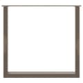 Miniatyrbild 4 av 9: vidaXL Matbordsben U-formad 2 st naturstål 80x(72-73) cm stål