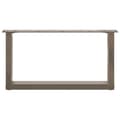 Pikkukuva 5 / 10: vidaXL sofabordben U-formet 2 stk. naturstål 60x(30-31) cm stål