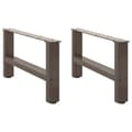Miniatyrbild 3 av 11: vidaXL Soffbordsben naturstål 2 st 70x(30-31) cm stål