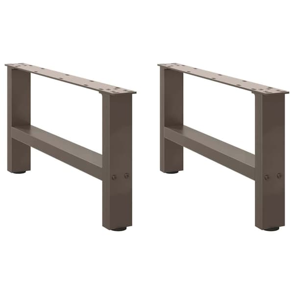 vidaXL Soffbordsben naturstål 2 st 70x(30-31) cm stål