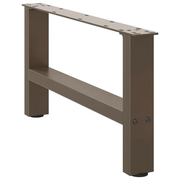 vidaXL Soffbordsben naturstål 2 st 70x(30-31) cm stål