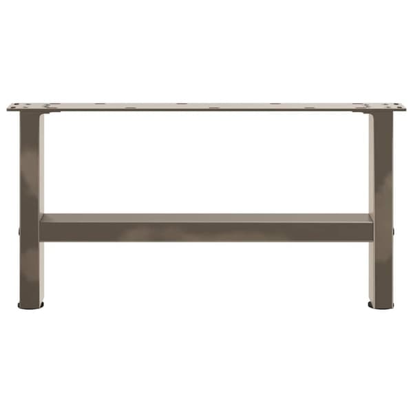 vidaXL Soffbordsben naturstål 2 st 70x(30-31) cm stål