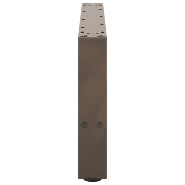 vidaXL Soffbordsben naturstål 2 st 70x(30-31) cm stål