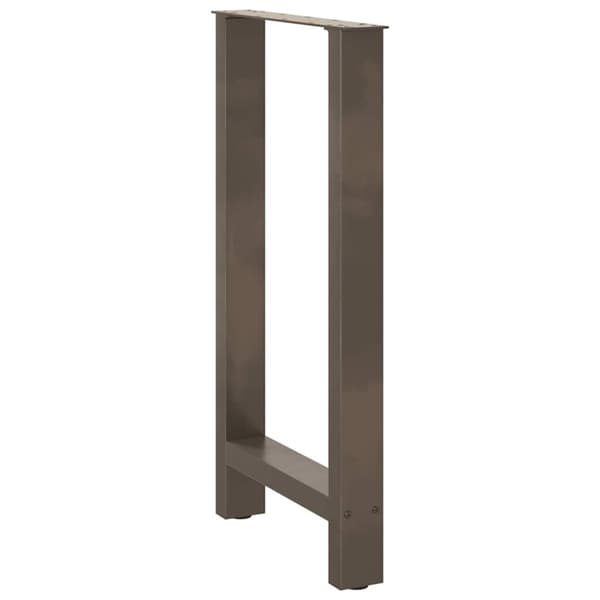 vidaXL sofabordben naturstål 2 stk. 50x(90-91) cm stål