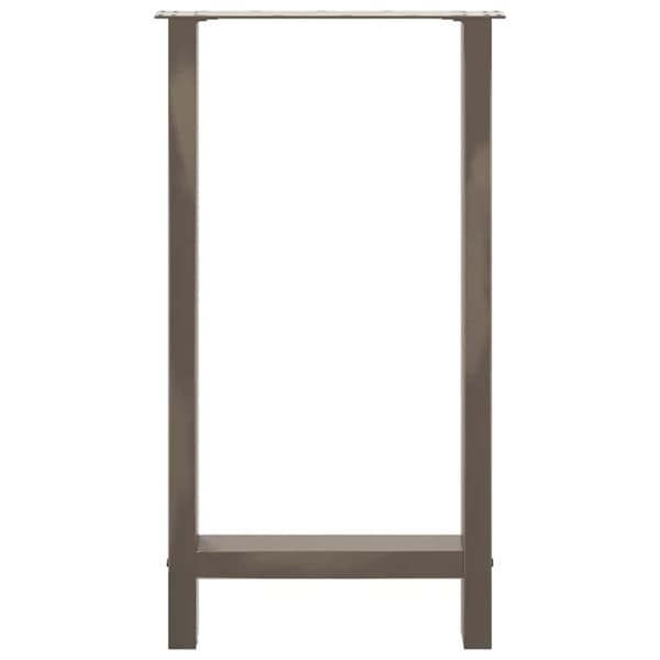 vidaXL sofabordben naturstål 2 stk. 50x(90-91) cm stål