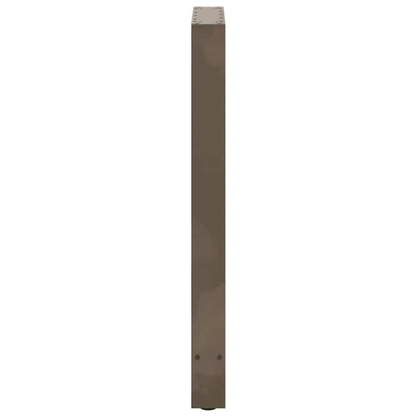 vidaXL sofabordben naturstål 2 stk. 50x(90-91) cm stål
