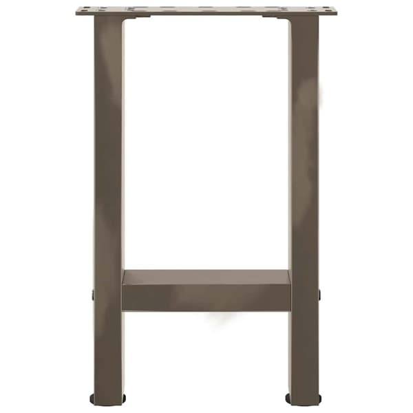 vidaXL sofabordben naturstål 2 stk. 28x(42-43) cm stål