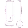 Pikkukuva 10 / 10: vidaXL sofabordben 2 stk. 40x(110-111) cm stål antracitgrå