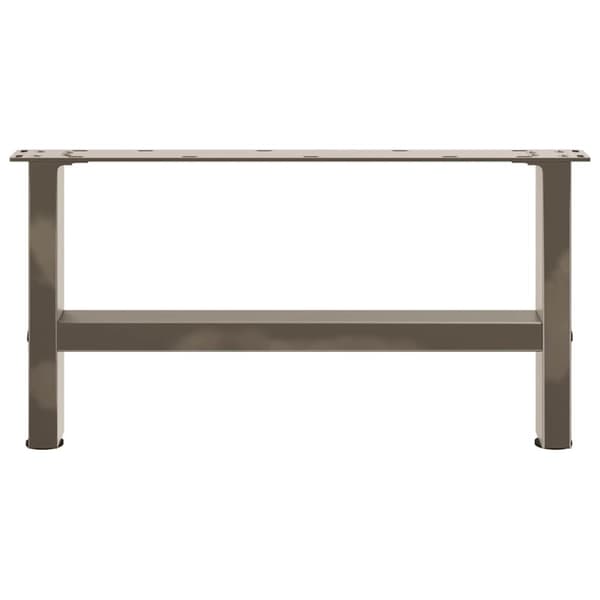 vidaXL sofabordben naturstål 2 stk. 60x(30-31) cm stål