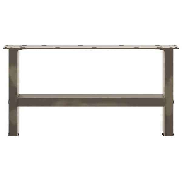 vidaXL sofabordben naturstål 2 stk. 60x(30-31) cm stål