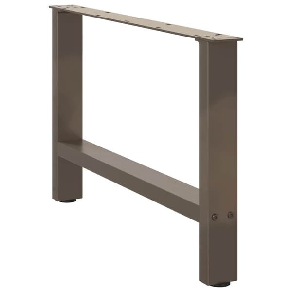vidaXL Soffbordsben naturstål 2 st 70x(42-43) cm stål