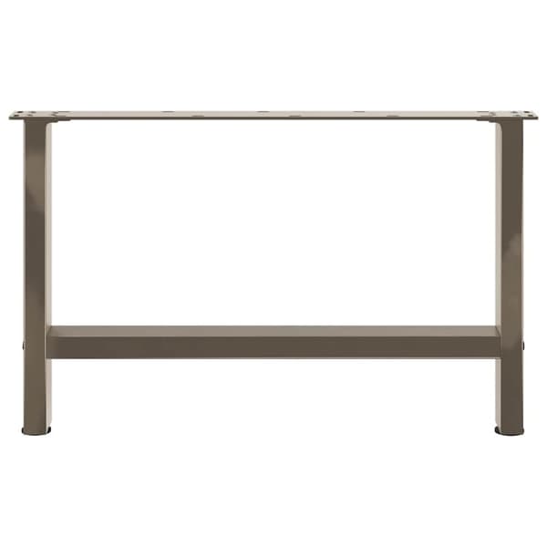 vidaXL Soffbordsben naturstål 2 st 70x(42-43) cm stål