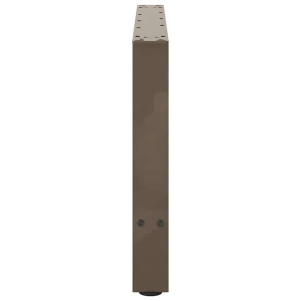 vidaXL Soffbordsben naturstål 2 st 70x(42-43) cm stål