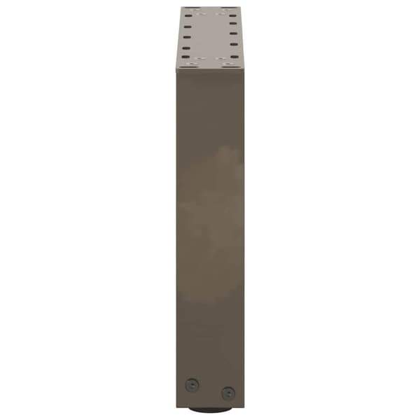 vidaXL Salongbordben U-formet 2 stk naturell 40x(30-31) cm stål