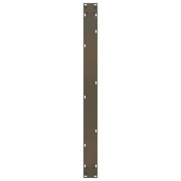 vidaXL Matbordsben U-formad 3 st naturstål 100x(72-73) cm stål