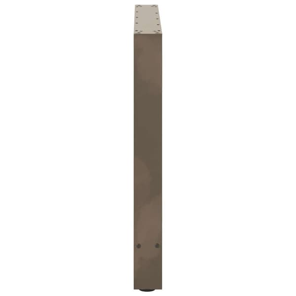 vidaXL Soffbordsben naturstål 2 st 90x(72-73) cm stål