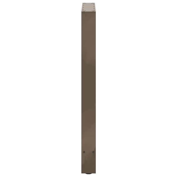 vidaXL Soffbordsben naturstål 2 st 60x(90-91) cm stål
