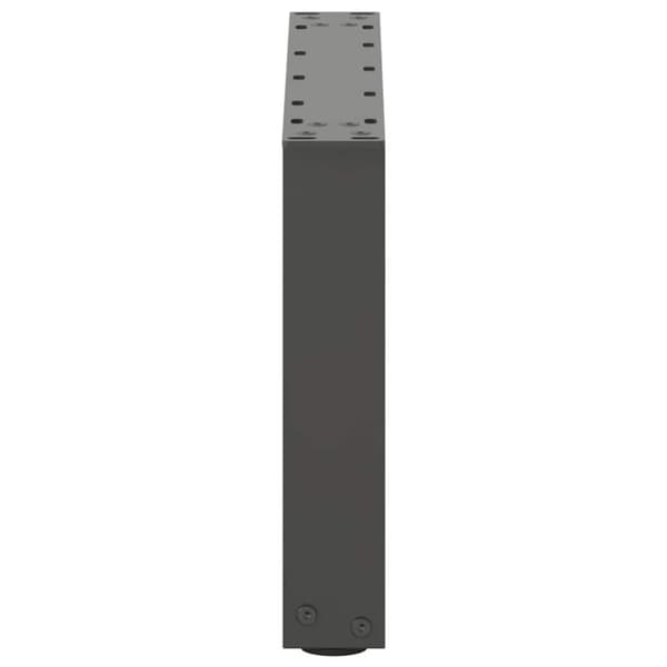 vidaXL Soffbordsben U-formade 2 st antracit 50x(30-31) cm stål