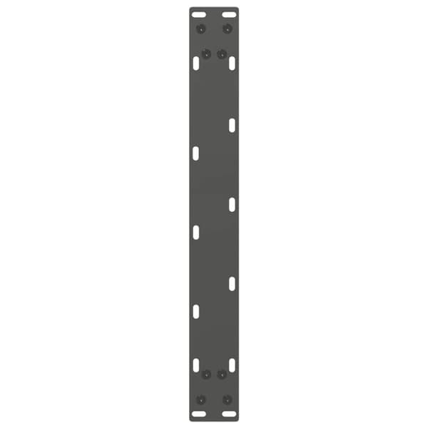 vidaXL Soffbordsben U-formade 2 st antracit 50x(30-31) cm stål