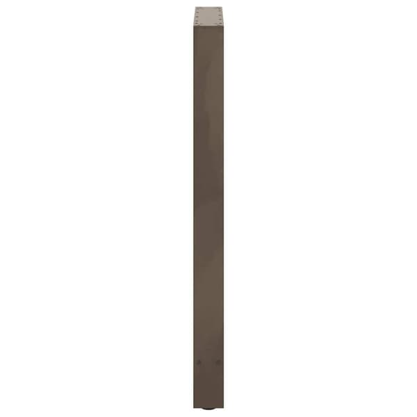 vidaXL Barbordben naturstål 2 stk 60x(100-101) cm stål