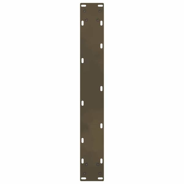 vidaXL Barbordben naturstål 2 stk 60x(100-101) cm stål