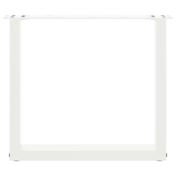 vidaXL sohvapöydän jalat U-muotoiset 2 kpl Valkoinen 50x(42-43) cm