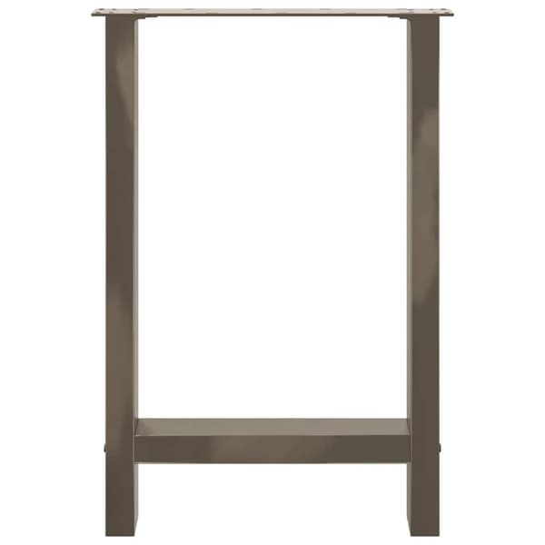 vidaXL sofabordben naturstål 2 stk. 60x(72-73) cm stål