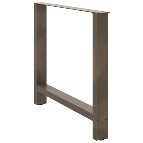 vidaXL Salongbordben 2 stk naturell 100x(72-73) cm stål