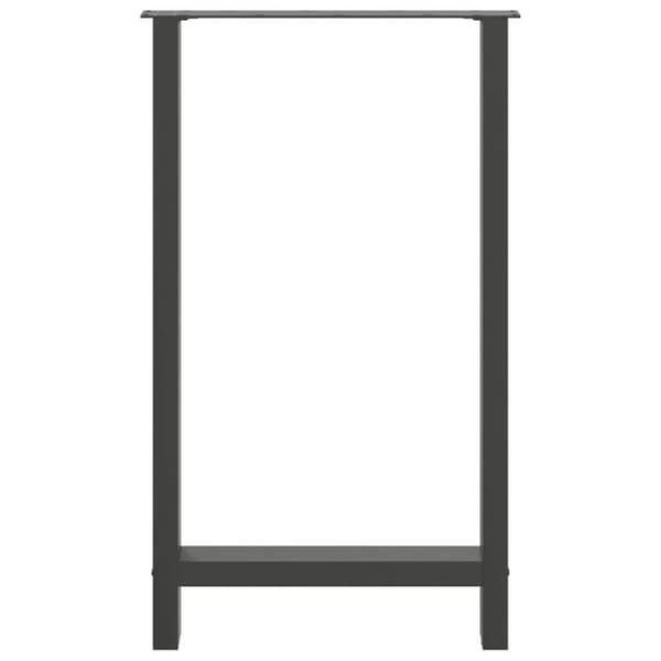vidaXL Soffbordsben antracit 2 st 60x(100-101) cm stål