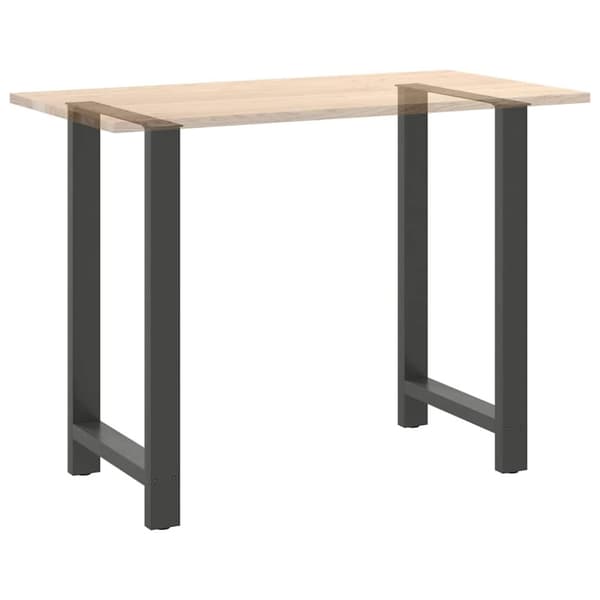 vidaXL Soffbordsben antracit 2 st 60x(100-101) cm stål
