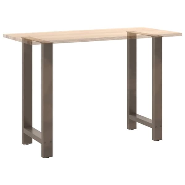 vidaXL Soffbordsben naturstål 2 st 40x(90-91) cm stål