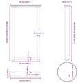 Pikkukuva 10 / 10: vidaXL Baaripöydän jalat U-muotoiset 2 kpl Luonnonvärinen teräs 50x(90-91) cm Teräs
