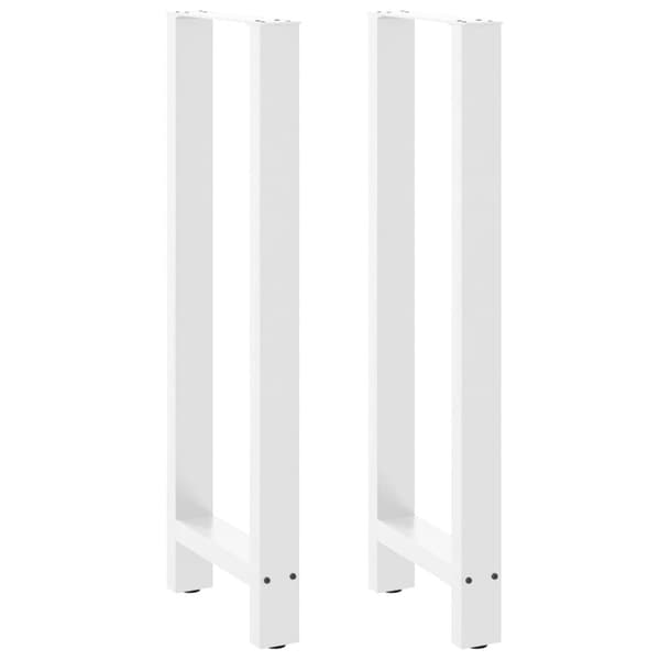 vidaXL sofabordben 2 stk. 50x(110-111) cm stål hvid