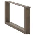 Miniatyrbilde 4 av 10: vidaXL Salongbordben U-formet 2 stk naturstål 70 x (30-31) cm stål