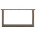 Miniatyrbilde 5 av 10: vidaXL Salongbordben U-formet 2 stk naturstål 70 x (30-31) cm stål