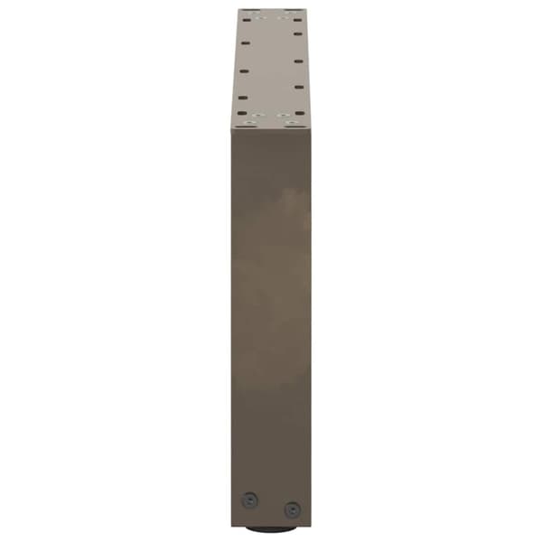vidaXL Salongbordben U-formet 2 stk naturstål 70 x (30-31) cm stål